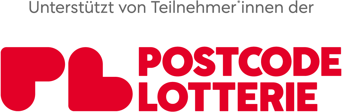 Unterstützt von Teilnehmer*innen der Postcode Lotterie Logo